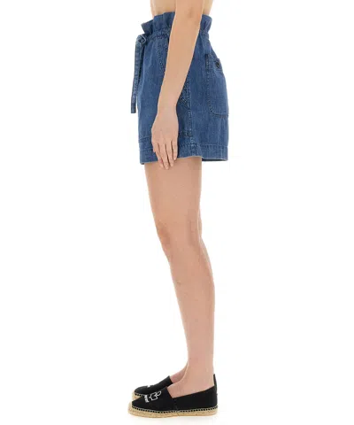Isabel Marant Étoile Marant Etoile 'ipolyte' Bermuda Shorts In Blue