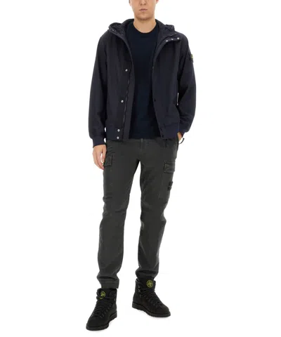 Stone Island Blue Light Soft Shell-r E. Dye Technology Jacket