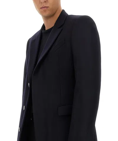 Givenchy Tailored Long Coat With Sharp Lapels In Black