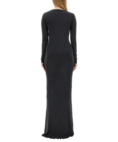 Balenciaga Stretch-crepe Turtleneck Maxi Dress In Black