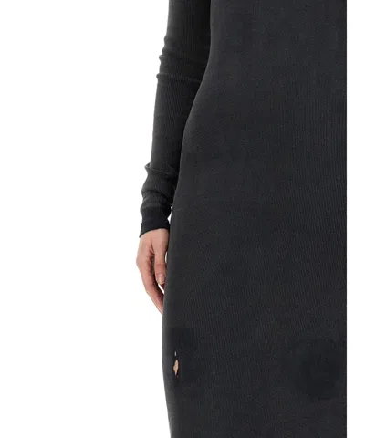 Balenciaga Stretch-crepe Turtleneck Maxi Dress In Black