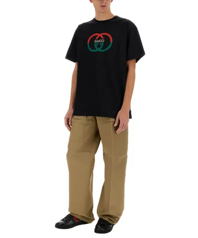 Gucci Brown Cargo Pocket Trousers In Brown