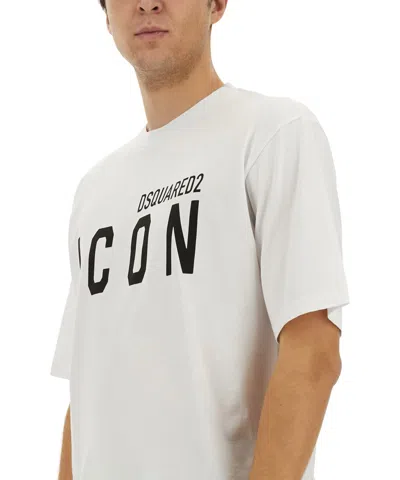 Dsquared2 Icon Logo Printed Crewneck T-shirt