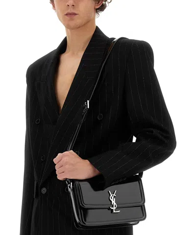 Saint Laurent Oversize Wool Jacket In Black