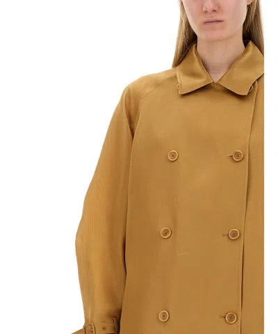 Max Mara Sack Coat In Brown