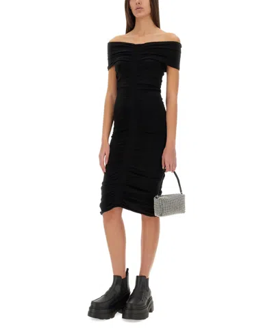 Alexander Wang Off Shoulder Ruched Dress
