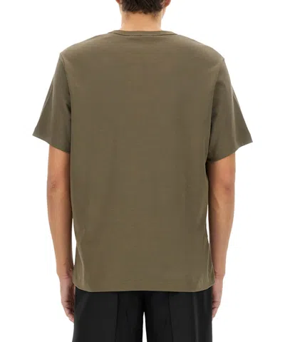 Helmut Lang Regular Fit T-shirt With Tonal Logo Embossing