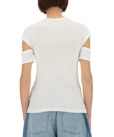 Helmut Lang Slash Shrunken T.sof In White