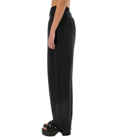 Alexander Wang Pants With Logo In Black