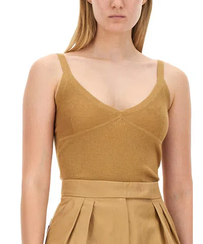 Max Mara Gallura Top In Brown