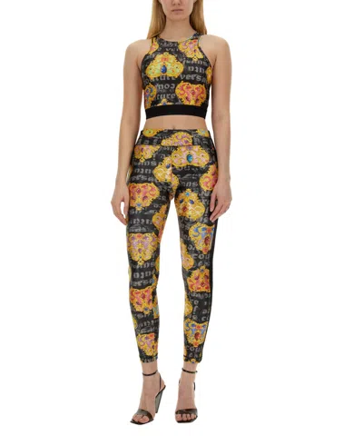 Versace Jeans Couture Top With Print In Multi