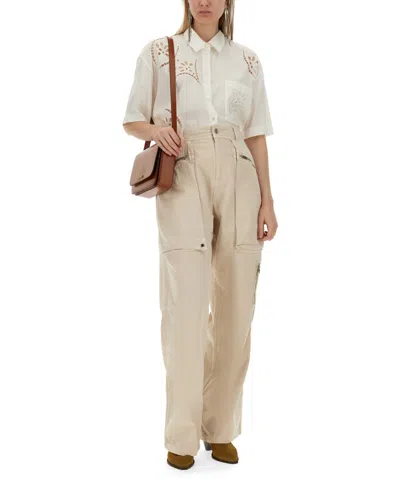 Isabel Marant Women White Modal Blend Bilya Shirt In White