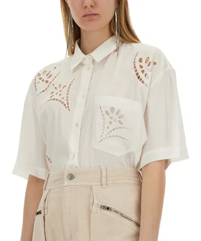 Isabel Marant Women White Modal Blend Bilya Shirt In White