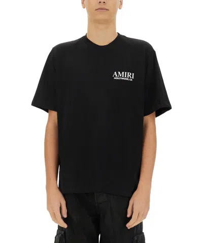 Amiri Mens Black Bones Stacked Short-sleeve Cotton-jersey T-shirt