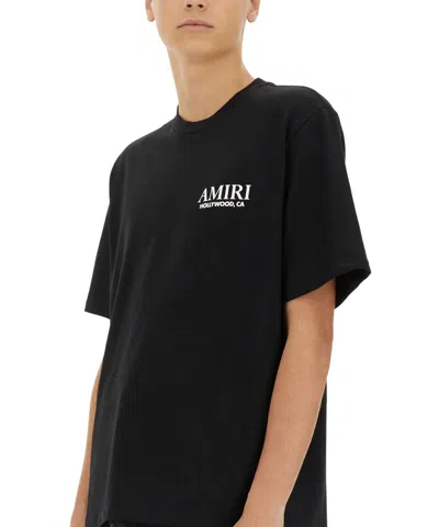Amiri Mens Black Bones Stacked Short-sleeve Cotton-jersey T-shirt