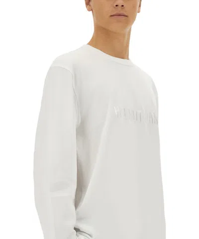 Helmut Lang Long Sleeve T-shirt In Neutral