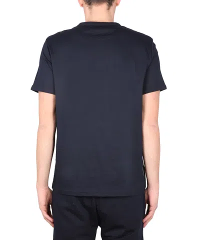 Fred Perry Logo-embroidered Cotton T-shirt In Black