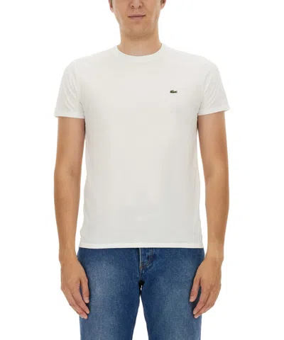 Lacoste White Cotton T-shirt In White
