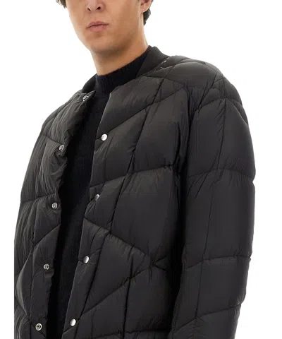 Rick Owens Mens Black Flight Liner Quilted-and-padded Regular-fit Shell-down Jacket