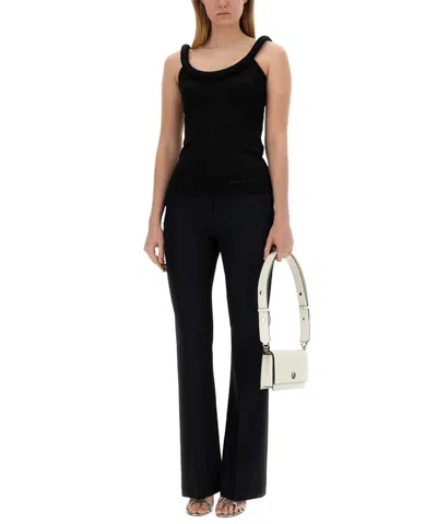 Alexander Mcqueen Alexander Mc Queen Tops With Logo In Black