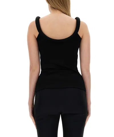 Alexander Mcqueen Alexander Mc Queen Tops With Logo In Black