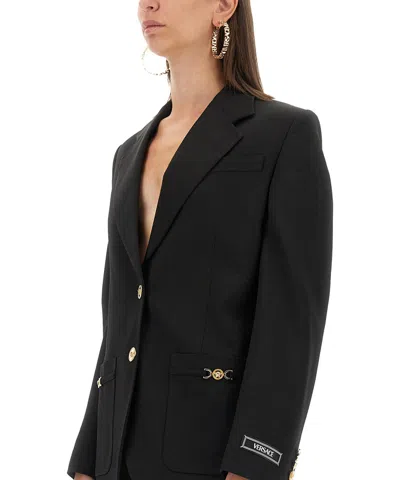 Versace Blazer In Black