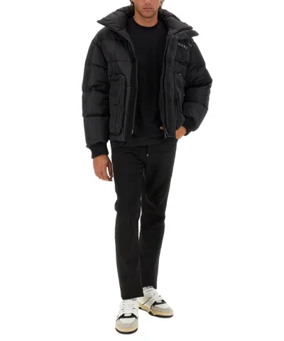 Dsquared2 Dsquared Men Down Jacket With Logo In Black