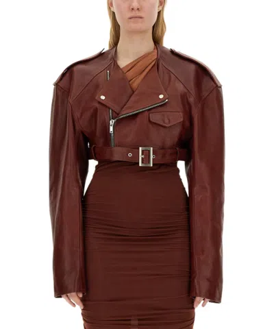 Rick Owens Women Leather Jacket