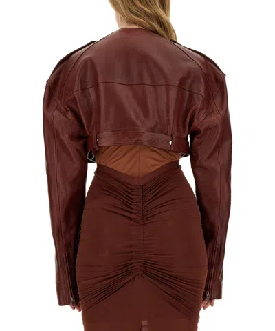 Rick Owens Women Leather Jacket