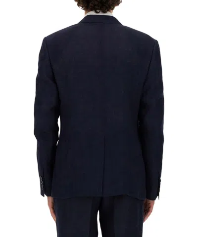 Dolce & Gabbana Double-breasted Jacket In Blue