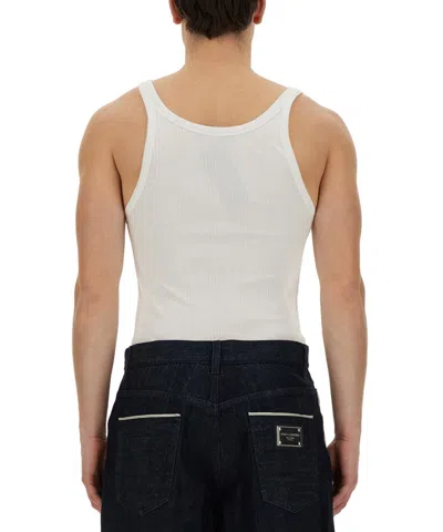 Dolce & Gabbana Sleeveless T-shirt In White