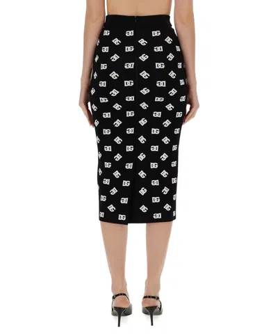 Dolce & Gabbana Logo Midi Skirt
