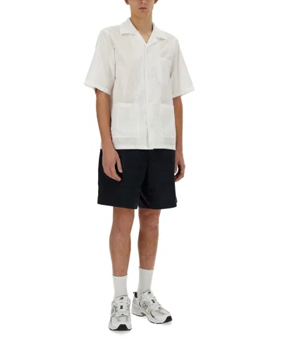 Aspesi Bermuda Nemo Relaxed Shorts In Blue