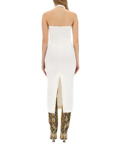 Attico Decorative-buckle Halterneck Dress