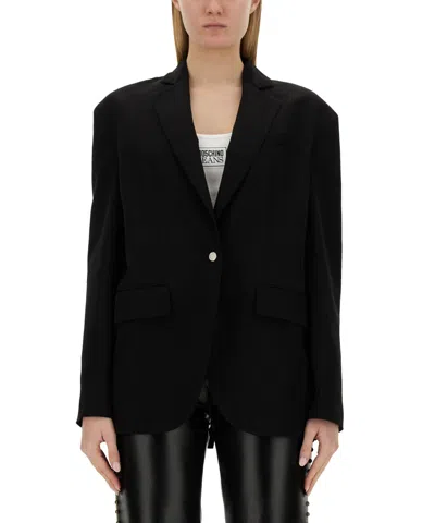 M05ch1n0 Jeans Single-breasted Jacket In Black