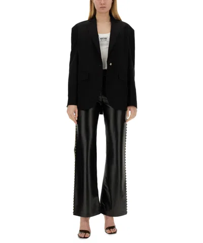 M05ch1n0 Jeans Single-breasted Jacket In Black
