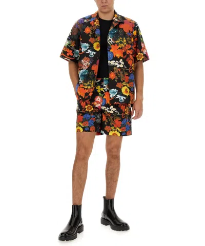 Moschino Bermuda With Floral Pattern