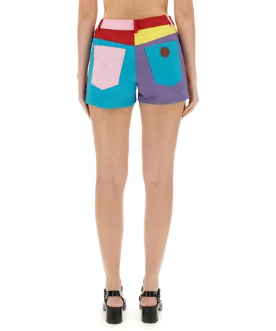 Moschino Cotton Shorts In Gray