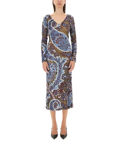 Etro Jacquard Midi Dress