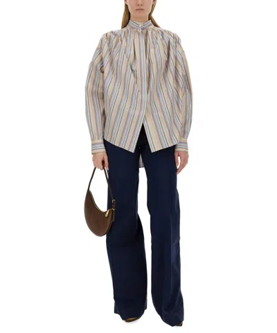 Etro Women's Blouse With Stripe Pattern Shirt | Size 38 | Wria0006 In Multi