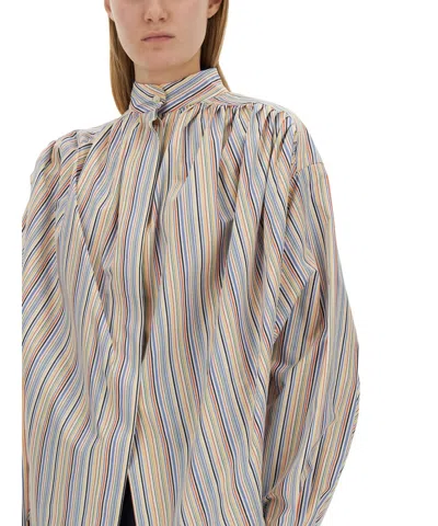 Etro Women's Blouse With Stripe Pattern Shirt | Size 38 | Wria0006 In Multi
