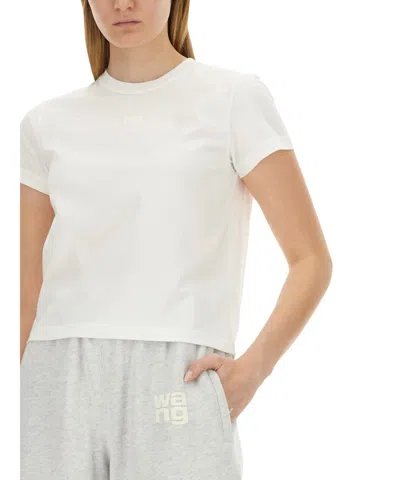 Alexander Wang Essential Shrunk T-shirt In White