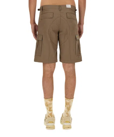 Carhartt Bermuda Shorts In Cotton In Brown