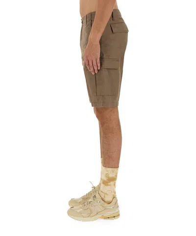 Carhartt Bermuda Shorts In Cotton In Brown