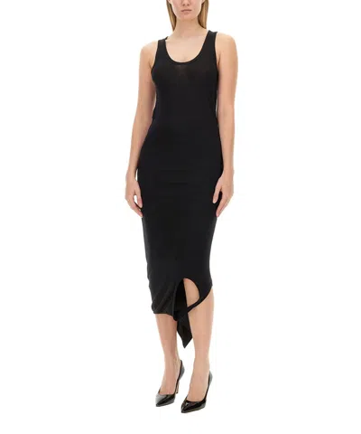 Helmut Lang Sleeveless Jersey Wind Top In Black