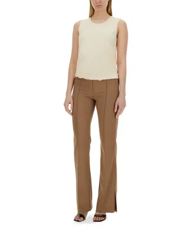 Helmut Lang Jersey Tank Top In Neutral