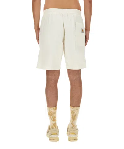 Carhartt Bermuda Shorts In Cotton In White