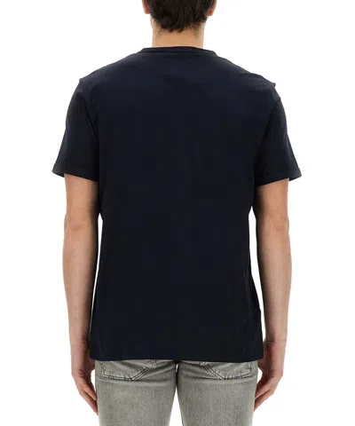 Fred Perry Logo-embroidered Cotton T-shirt In Black