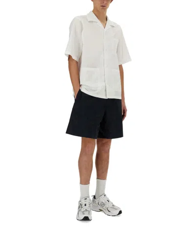 Aspesi Oversized Shirt Featuring Pockets In White