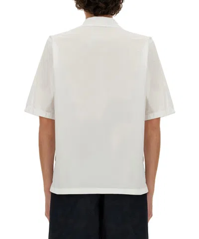 Aspesi Oversized Shirt Featuring Pockets In White